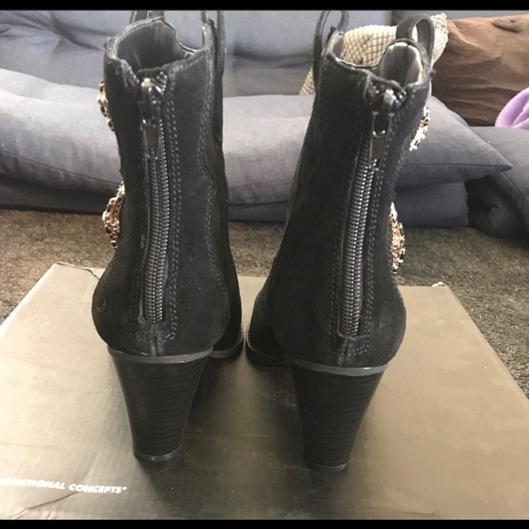 357  inc anna sui embroidered boots - Picture 4 of 5